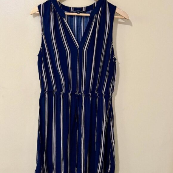 Dynamite Sleeveless Striped Shirt Dress -XS - Picture 1 of 3